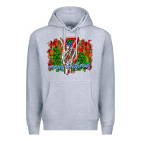 Heather Grey punk rock Merry Christmas Premium Hoodie - CowhideDigitalArt