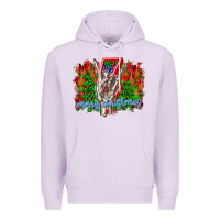 Lilac punk rock Merry Christmas Premium Hoodie - CowhideDigitalArt