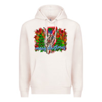 Pale Pink punk rock Merry Christmas Premium Hoodie - CowhideDigitalArt