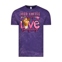 Cloud Purple iced coffee is my love language Vintage Tee - OliviaCreatesArt