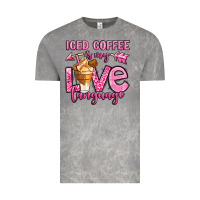 Cloud Rock iced coffee is my love language Vintage Tee - OliviaCreatesArt