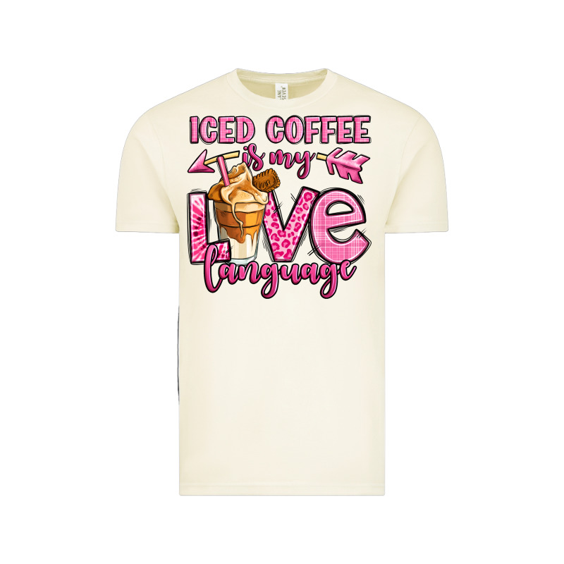 Iced Coffee Is My Love Language Vintage Tee by OliviaCreatesArt | Teevron