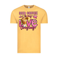 Vintage Mustard iced coffee is my love language Vintage Tee - OliviaCreatesArt