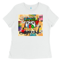 White level 100 days of school Ladies Tee - CowGirlArtShop