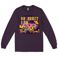 Plum Oh honey i am that mom Long Sleeve Tee - FaDigitalArtStudio