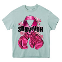Arona Survivor Breast Cancer with boxing gloves Heavy Core Tee - NancyCooperArtShop