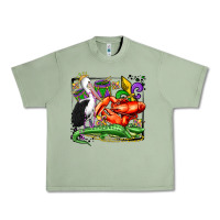 Oil Green mardi gras pelican crawfish crocodile Urban Heavy Tee - OliviaCreatesArt