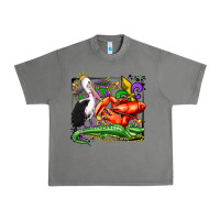 Tornado mardi gras pelican crawfish crocodile Urban Heavy Tee - OliviaCreatesArt