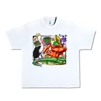 White mardi gras pelican crawfish crocodile Urban Heavy Tee - OliviaCreatesArt