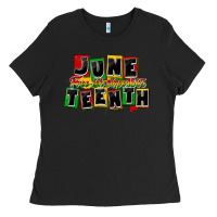 Black juneteenth freeish since 1865 Ladies Tee - CowGirlArtShop