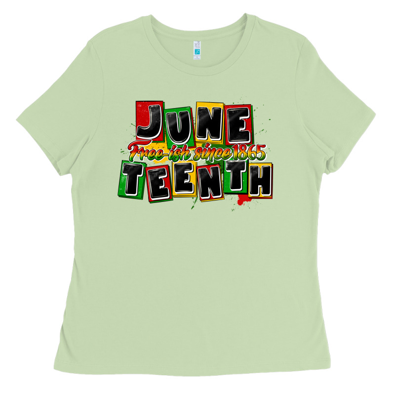 Juneteenth Freeish Since 1865 Ladies Tee by CowGirlArtShop | Teevron