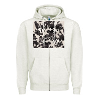 Oatmeal Heather black and white cowhide tumbler Zipper Hoodie - BarkalooDesign