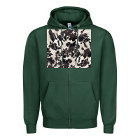 Sports Green black and white cowhide tumbler Zipper Hoodie - BarkalooDesign