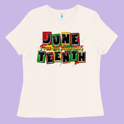 Juneteenth Freeish Since 1865 Ladies Tee Designed By Cowgirlartshop