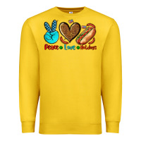 Lemon peace love hotdogs Premium Sweatshirt - AdoDesignShop