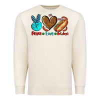 Sandshell peace love hotdogs Premium Sweatshirt - AdoDesignShop