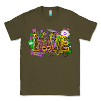 Army Green mardi gras love nurse Classic Tee - CowGirlArtShop
