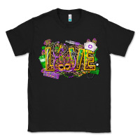 Black mardi gras love nurse Classic Tee - CowGirlArtShop