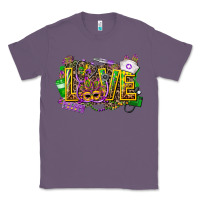 Lavender mardi gras love nurse Classic Tee - CowGirlArtShop
