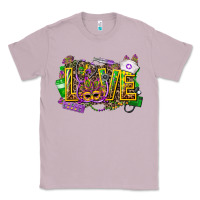 Lilac mardi gras love nurse Classic Tee - CowGirlArtShop