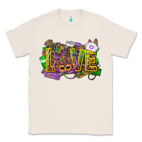 Natural mardi gras love nurse Classic Tee - CowGirlArtShop