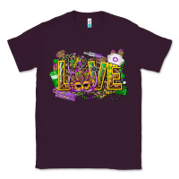 Plum mardi gras love nurse Classic Tee - CowGirlArtShop