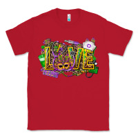 Red mardi gras love nurse Classic Tee - CowGirlArtShop