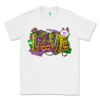 White mardi gras love nurse Classic Tee - CowGirlArtShop