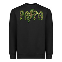 Black papa  lightning camouflage Heavyweight Sweatshirt - BarkalooDesign