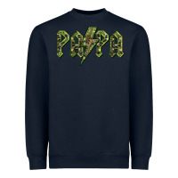 Navy papa  lightning camouflage Heavyweight Sweatshirt - BarkalooDesign