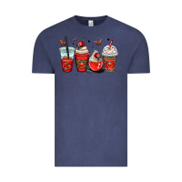 Vintage Denim ladybug coffee cups Vintage Tee - OliviaCreatesArt