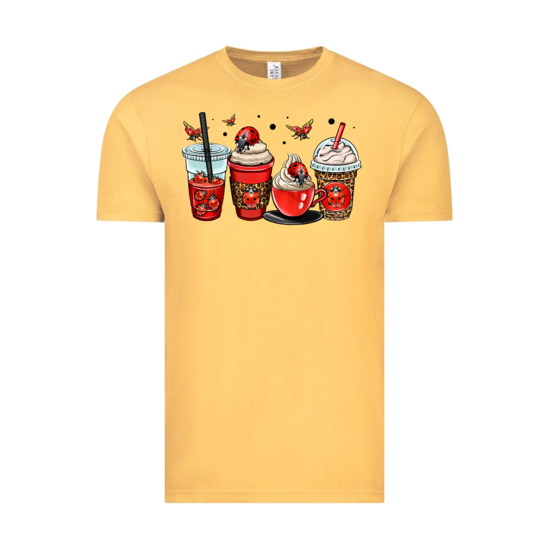Ladybug Coffee Cups Vintage Tee by OliviaCreatesArt | Teevron