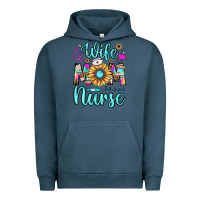 Pigment Midnight Navy wife mom nurse Urban Hoodie - JahusDesignShop