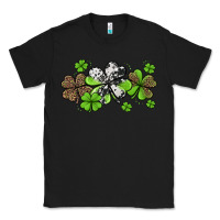 Black western cowhide leopard glitter shamrocks Classic Tee - Jasminsmagicworld