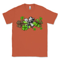 Copper western cowhide leopard glitter shamrocks Classic Tee - Jasminsmagicworld