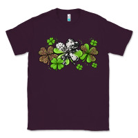 Plum western cowhide leopard glitter shamrocks Classic Tee - Jasminsmagicworld