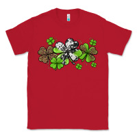 Red western cowhide leopard glitter shamrocks Classic Tee - Jasminsmagicworld