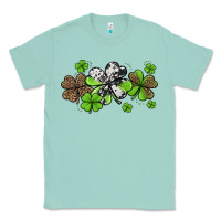 Seafoam western cowhide leopard glitter shamrocks Classic Tee - Jasminsmagicworld