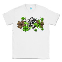 White western cowhide leopard glitter shamrocks Classic Tee - Jasminsmagicworld