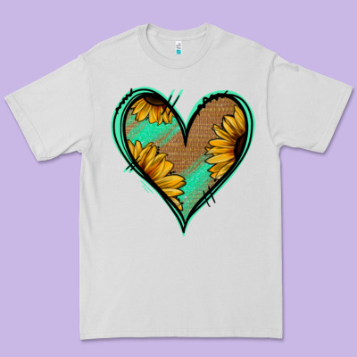 Sunflower Heart Premium Tee Designed By Jasminsmagicworld
