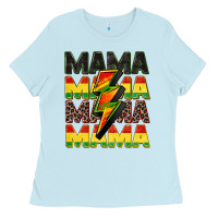 Baby Blue juneteenth mama Ladies Tee - CowGirlArtShop