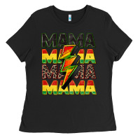 Black juneteenth mama Ladies Tee - CowGirlArtShop