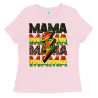 Bubblegum Pink juneteenth mama Ladies Tee - CowGirlArtShop