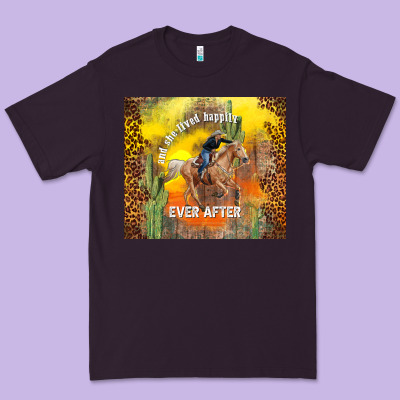 And She Lived Happily Ever After Premium Tee Designed By Tumblerdesignbyshophia