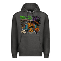 Charcoal Heather spooky Premium Hoodie - SublimationCraftShop