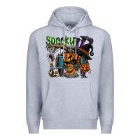 Heather Grey spooky Premium Hoodie - SublimationCraftShop