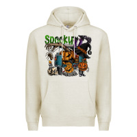 Oatmeal Heather spooky Premium Hoodie - SublimationCraftShop