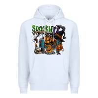White spooky Premium Hoodie - SublimationCraftShop