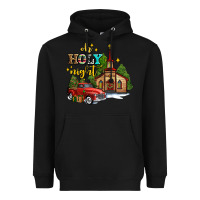Black the church  holy night western truck Heavyweight Hoodie - AdoDesignShop