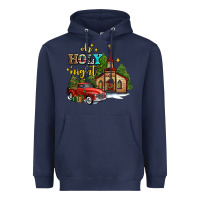 Navy the church  holy night western truck Heavyweight Hoodie - AdoDesignShop